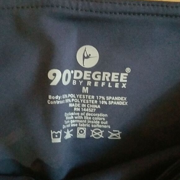 90 Degree by Reflex Leggings Medium new with tags black - Picture 8 of 10